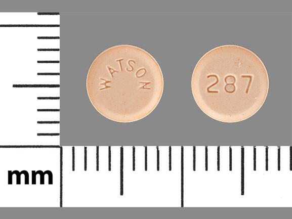 Pill Imprint WATSON 287 (Next Choice One Dose levonorgestrel 1.5 mg)