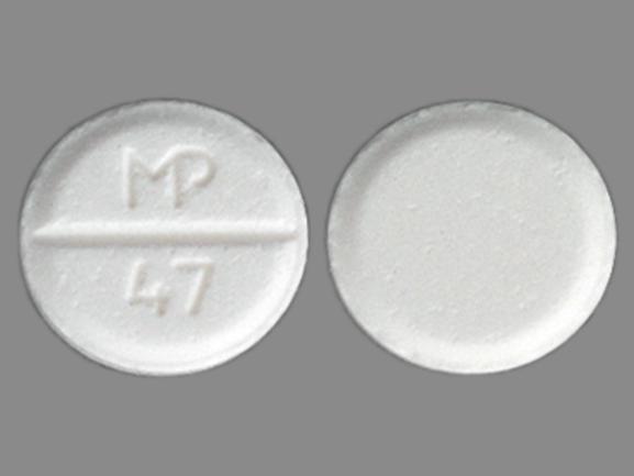 Pill MP 47 White Round is Albuterol Sulfate
