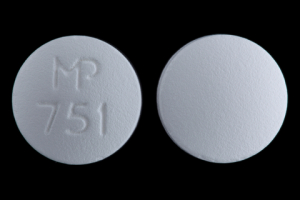 Pill MP 751 White Round is Metformin Hydrochloride
