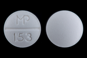 Pill MP 153 White Round is Atenolol and Chlorthalidone