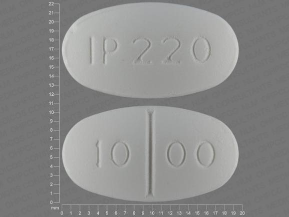 Metformin hydrochloride 1000 mg IP 220 10 00