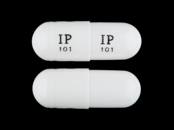 Pill IP 101 IP 101 White Capsule-shape is Gabapentin