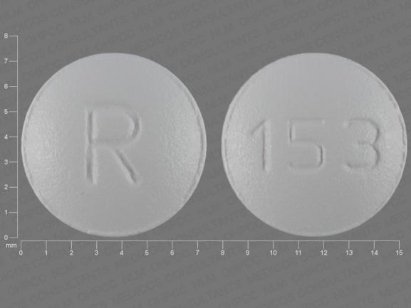 R 153 Pill Images White Round