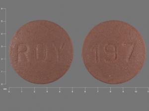 Pill RDY 197 Brown Round is Simvastatin