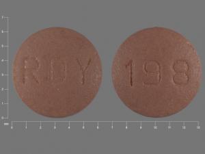 Pill RDY 198 Brown Round is Simvastatin