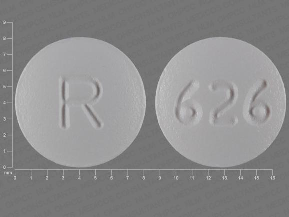 Pill R 626 Pink Round is Zafirlukast