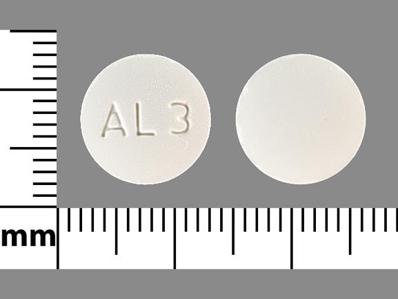 Pill AL 3 White Round is Allopurinol