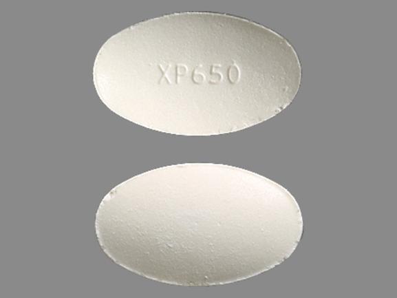 Pill Imprint XP650 (Lysteda tranexamic acid 650 mg)