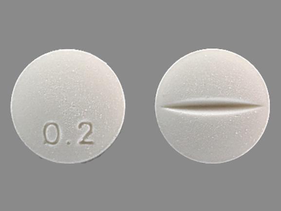 Pill 0.2 White Round is Desmopressin Acetate