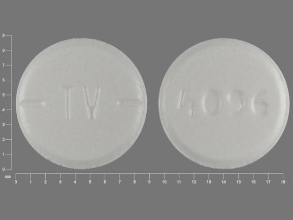 Pill TV 4096 White Round is Baclofen