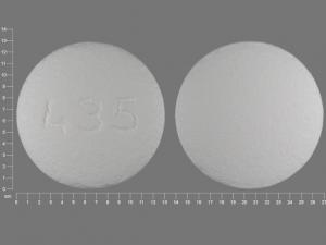 Pill 435 White Round is Metformin Hydrochloride