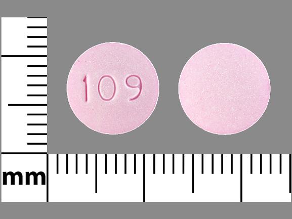 Pill 109 Pink Round is Promethazine Hydrochloride