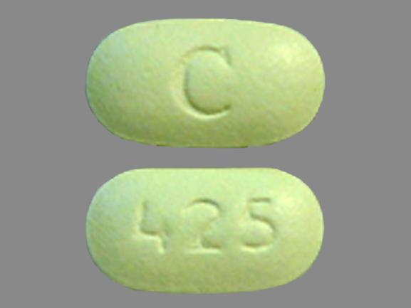 Pill C 425 Green Oval is Paroxetine Hydrochloride