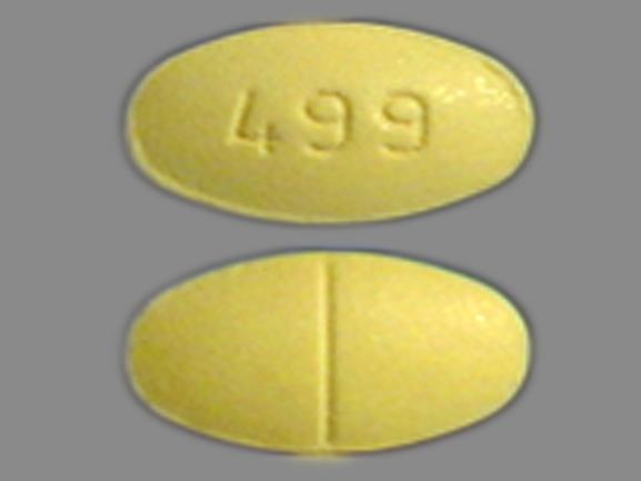 499 Pill (Yellow/Elliptical/Oval/1mm) - Pill Identifier - Drugs.com.