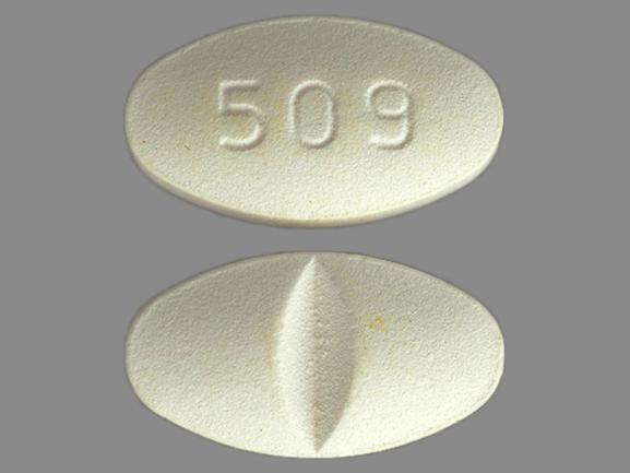 Pill 509 White Elliptical/Oval is Citalopram Hydrobromide