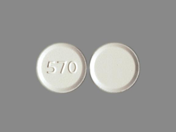 Pill 570 White Round is Amlodipine Besylate