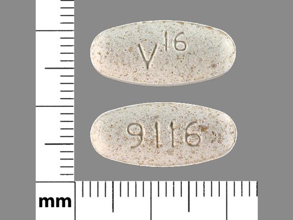 Pill V16 9116 is Viokace 78,300 USP units amylase; 20,880 USP units lipase; 78,300 USP units protease