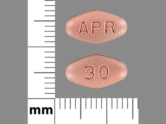 Pill APR 30 Beige Four-sided is Otezla