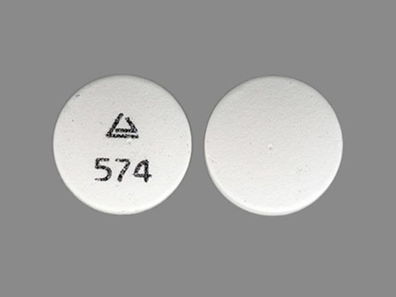 Pill Logo 574 White Round is Fortamet
