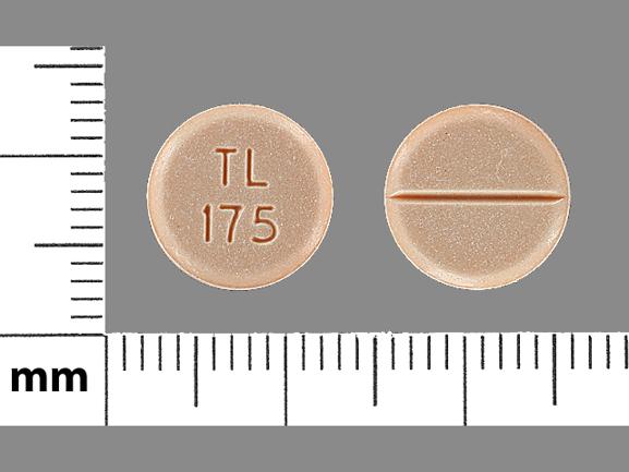 Tl 175 Pill Images Peach Round