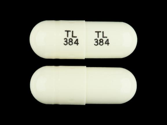 Pill TL 384 TL 384 is Terazosin Hydrochloride 2 mg
