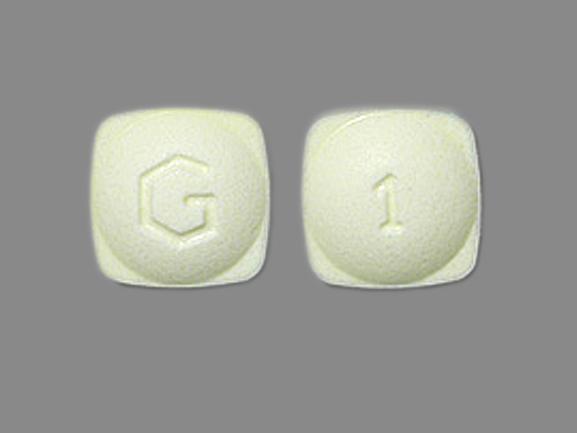 Pill G 1 Yellow Four-sided is Alprazolam Extended-Release