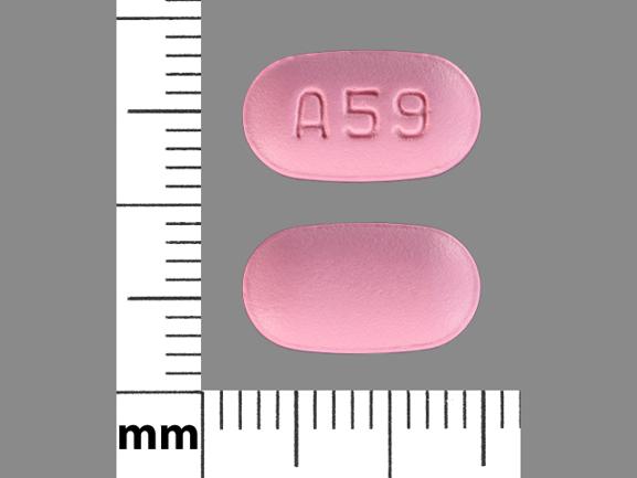 Pill A59 Pink Oval is Paroxetine Hydrochloride