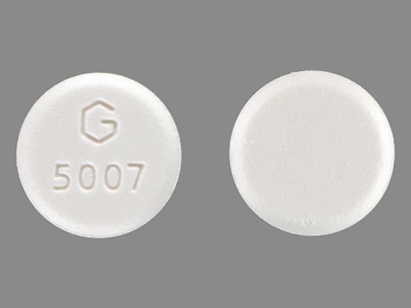 Pill G 5007 White Round is Misoprostol