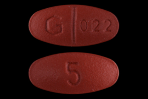 Quinapril hydrochloride 5 mg 5 G 022