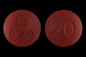 Quinapril hydrochloride 20 mg 20 G 020