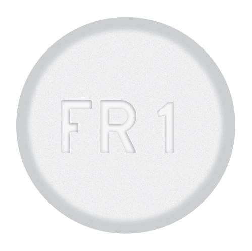 Pill FR1 White Round is Acetaminophen