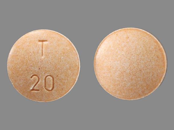 Enalapril maleate 20 mg T 20