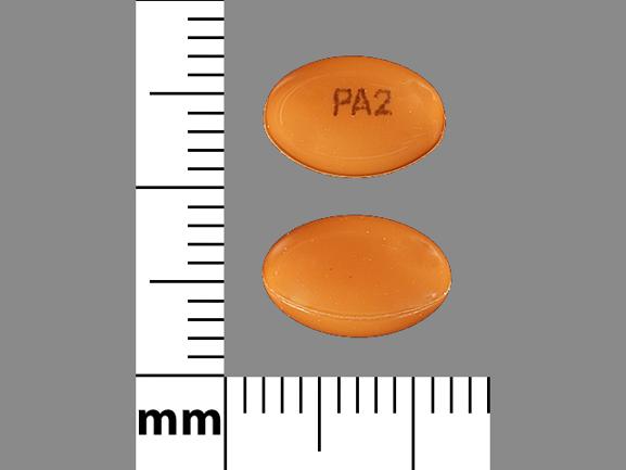 Pill PA2 Brown Oval is Paricalcitol