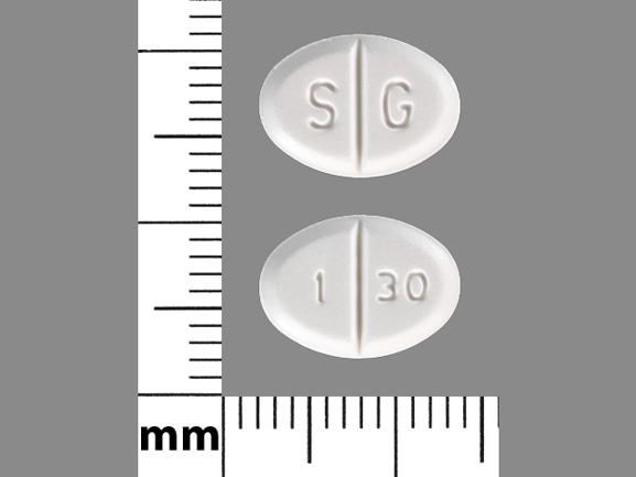 Pill S G 1 30 White Elliptical/Oval is Pramipexole Dihydrochloride
