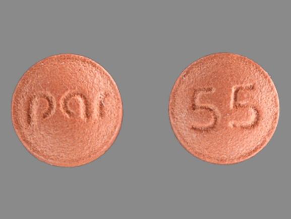 Pill par 55 Brown Round is Imipramine Hydrochloride