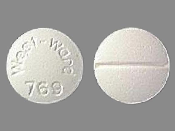 Isosorbide dinitrate 5 mg West-ward 769