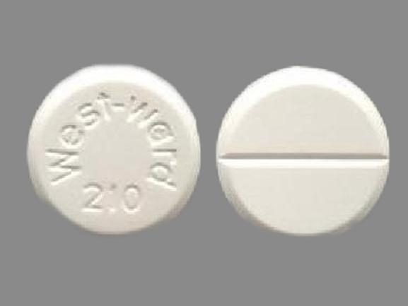 Pill West-Ward 210 White Round is Chlorothiazide