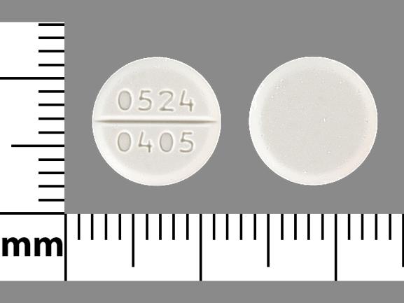 Pill 0524 0405 White Round is Allopurinol