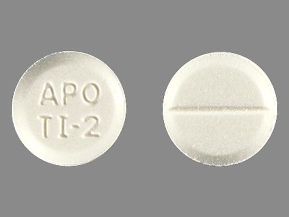 Pill APO TI-2 White Round is Tizanidine Hydrochloride