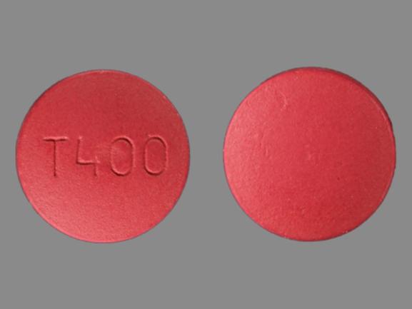 Pill T400 Pink Round is Etodolac ER