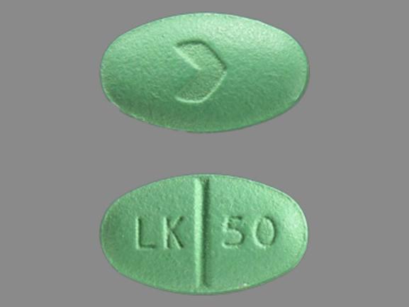 Losartan potassium 50 mg LK 50 >