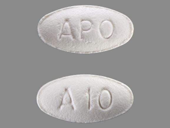 APO A10 Pill (White/Elliptical/Oval) - Pill Identifier - Drugs.com