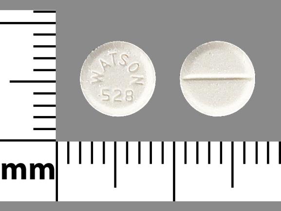 Pill WATSON 528 White Round is Estradiol