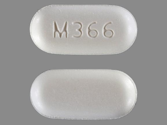 Pill M366 White Oval is Acetaminophen and Hydrocodone Bitartrate