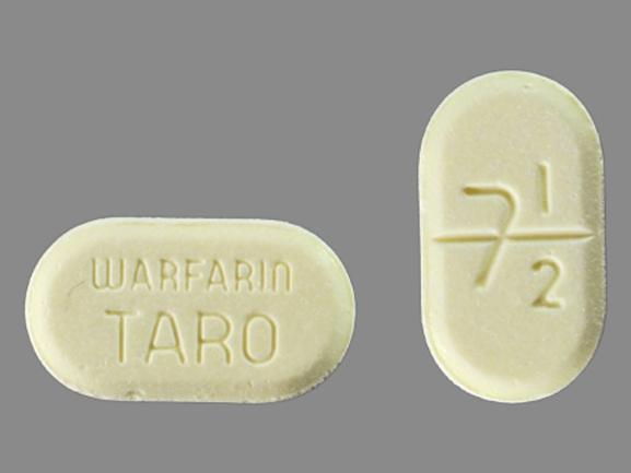 Warfarin sodium 7.5 mg 7 1/2 WARFARIN TARO