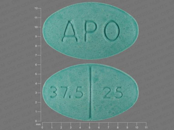 Apo 37 5 25 Pill Images Pill Identifier Drugs Com