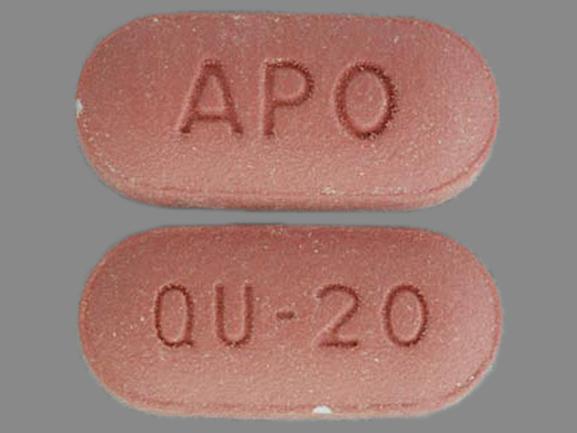 Quinapril hydrochloride 20 mg APO QU 20