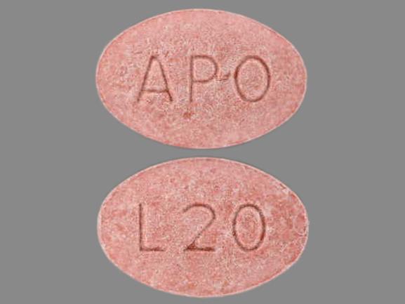 Lisinopril 20 mg APO L20
