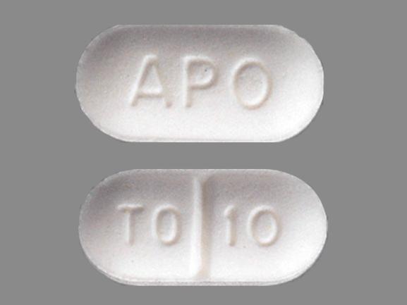 Pill APO TO 10 White Capsule/Oblong is Torsemide