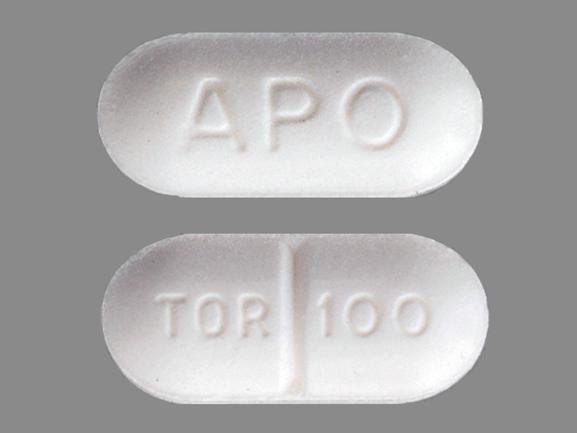 Pill APO TOR 100 White Capsule/Oblong is Torsemide